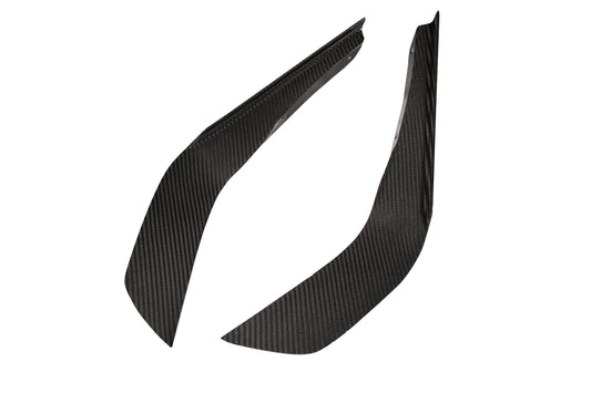 Ford Mustang GT S650 Carbon Fiber Front Bumper Canards 2024 - Current (does not fit Dark Horse bumper)
