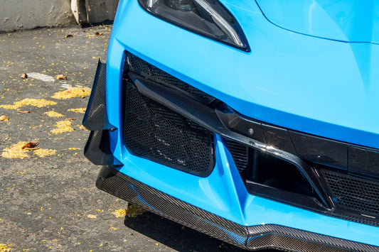 Chevrolet Corvette C8 Z06/ E Ray/ ZR1 Carbon Fiber Front Bumper Canards