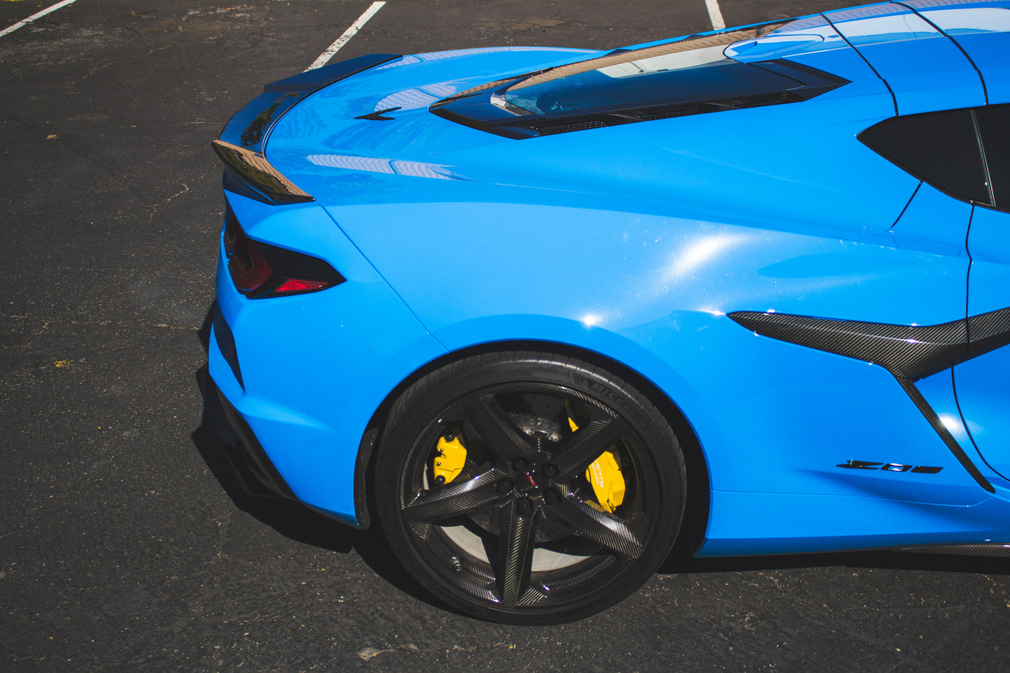 Chevrolet Corvette C8 Z06 Carbon Fiber Rear Spoiler Delete