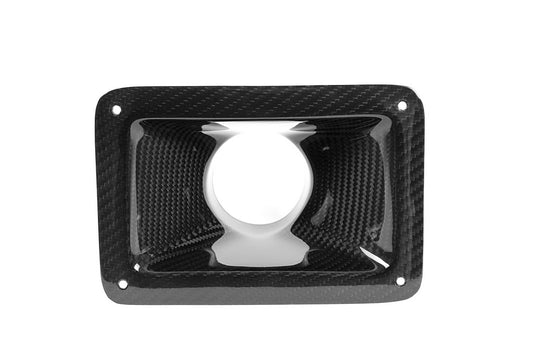 Universal Fitment 7.5" X 5.18" Carbon Fiber Air Inlet Duct w/ Flange