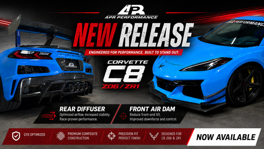 New APR Performance Corvette C8 Z06/ZR1 Front Air Dam & Rear Diffuser