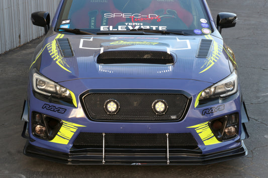 Subaru WRX STI Carbon Fiber Front Bumper Top Canards 2015-2017