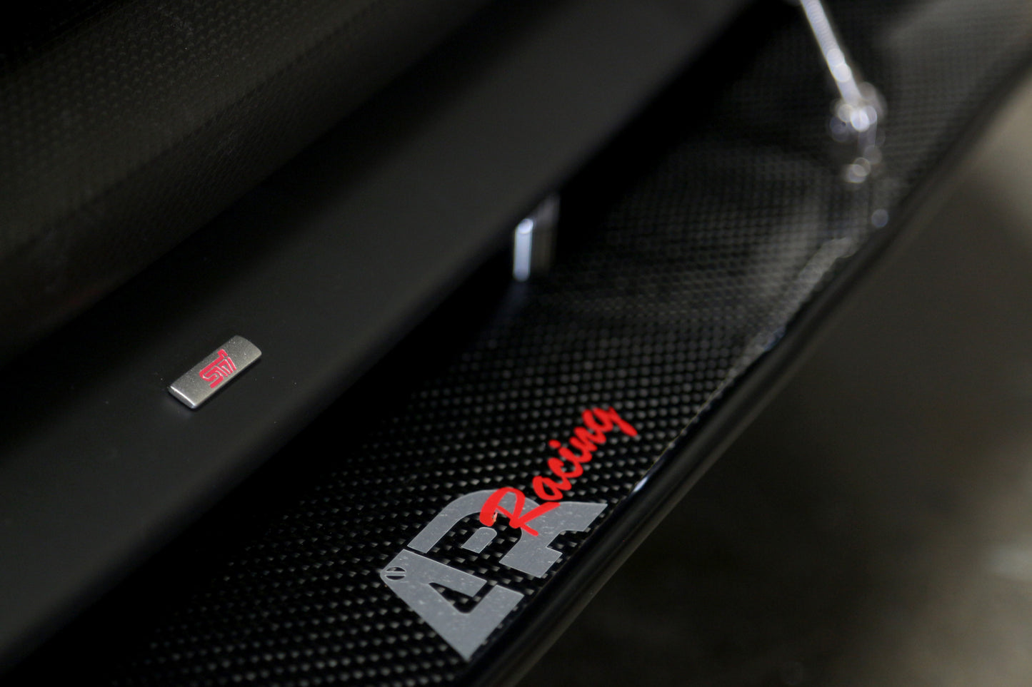 Subaru WRX/ STI Carbon Fiber Wind Splitter w/ Rods 2018-2021 (OEM Lip)