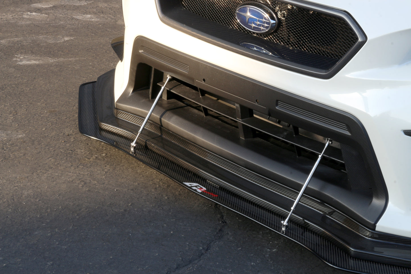 Subaru WRX/ STI Carbon Fiber Wind Splitter w/ Rods 2018-2021 (APR Performance Lip)