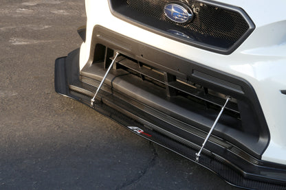 Subaru WRX/ STI Carbon Fiber Wind Splitter w/ Rods 2018-2021 (APR Performance Lip)