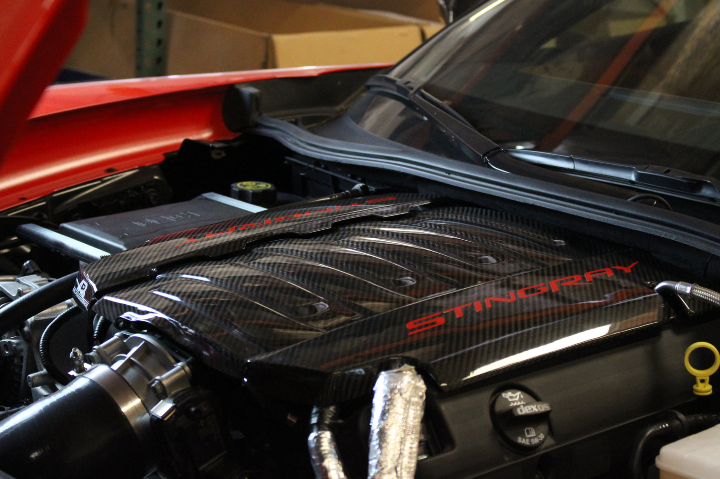 Carbon Fiber Chevrolet Corvette C7 Engine Cover Package
