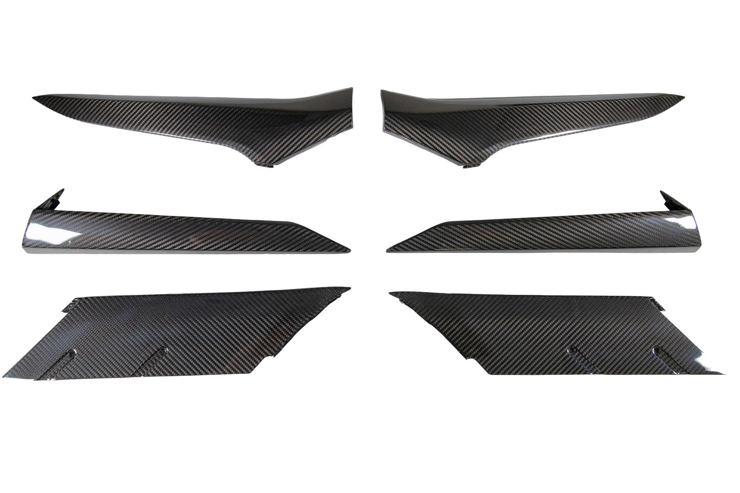 Carbon Fiber Chevrolet Corvette C8 Z06 Door and Quarter Panel Trims Package 2024 - Current