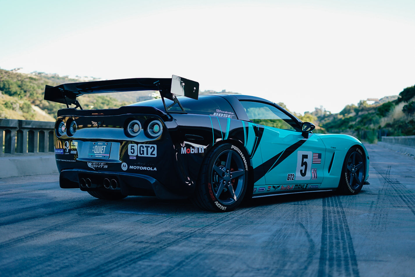 Chevrolet Corvette C6 / C6 Z06 GTC-500 Carbon Fiber Adjustable Wing ...