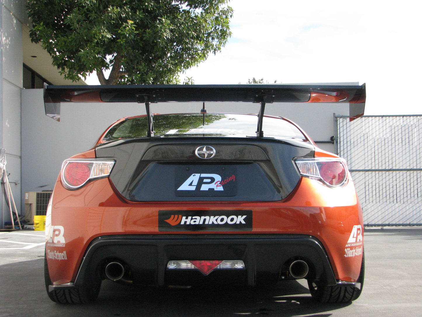 Scion FRS / Toyota GT86/ Subaru BRZ GT250 Carbon Fiber Rear Wing 2013-2016 w. 8" Pedestals Set