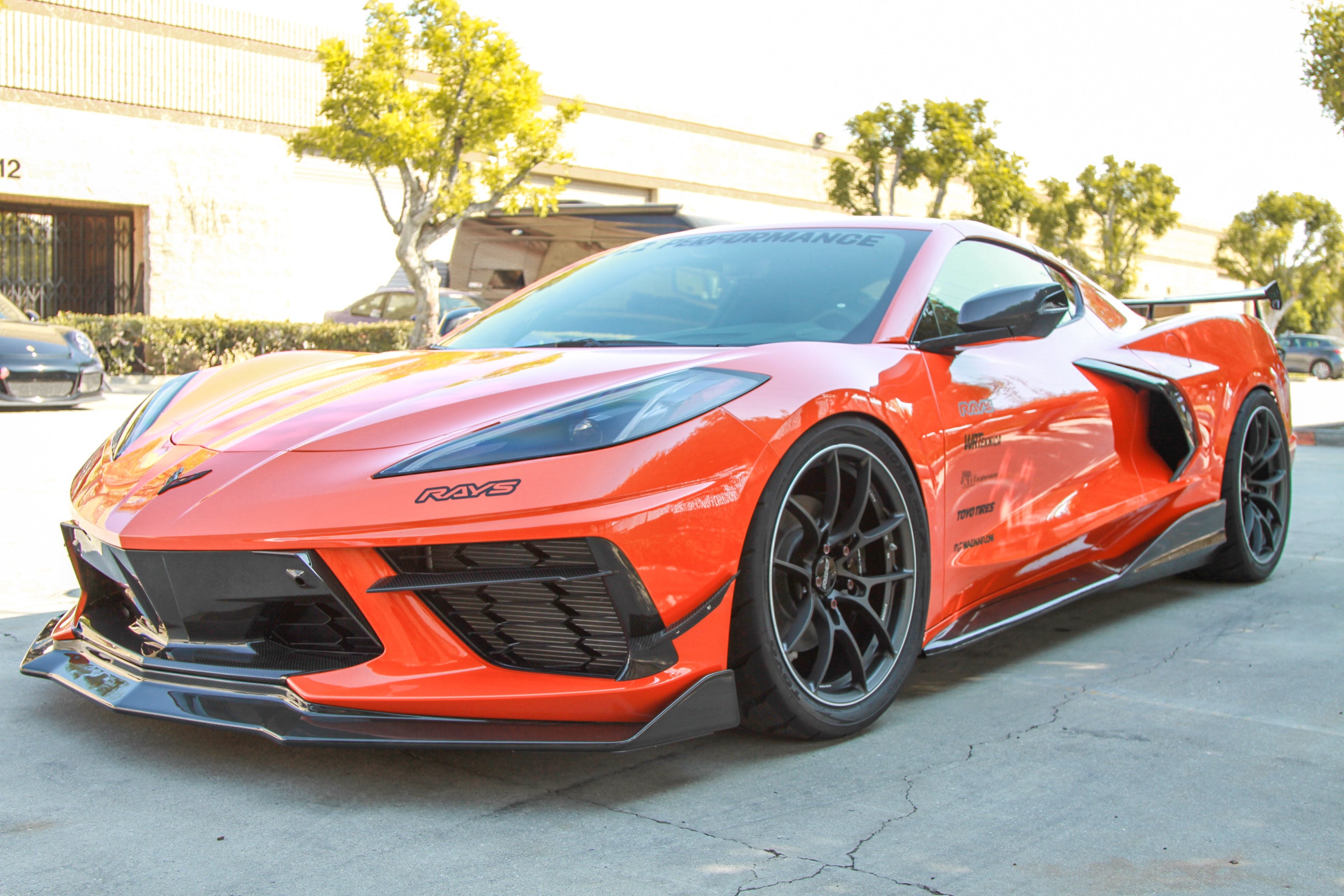 Chevrolet Corvette C8 Carbon Fiber Side Rocker Extensions/ Side
