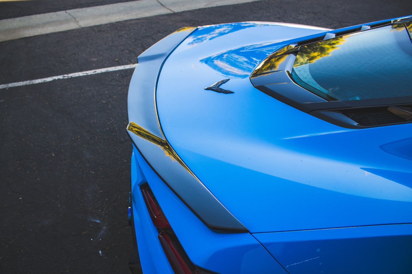 Chevrolet Corvette C8 Z06 Carbon Fiber Rear Spoiler Delete