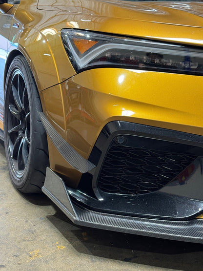 Acura DE5 Integra Type S Carbon Fiber Front Bumper Canards
