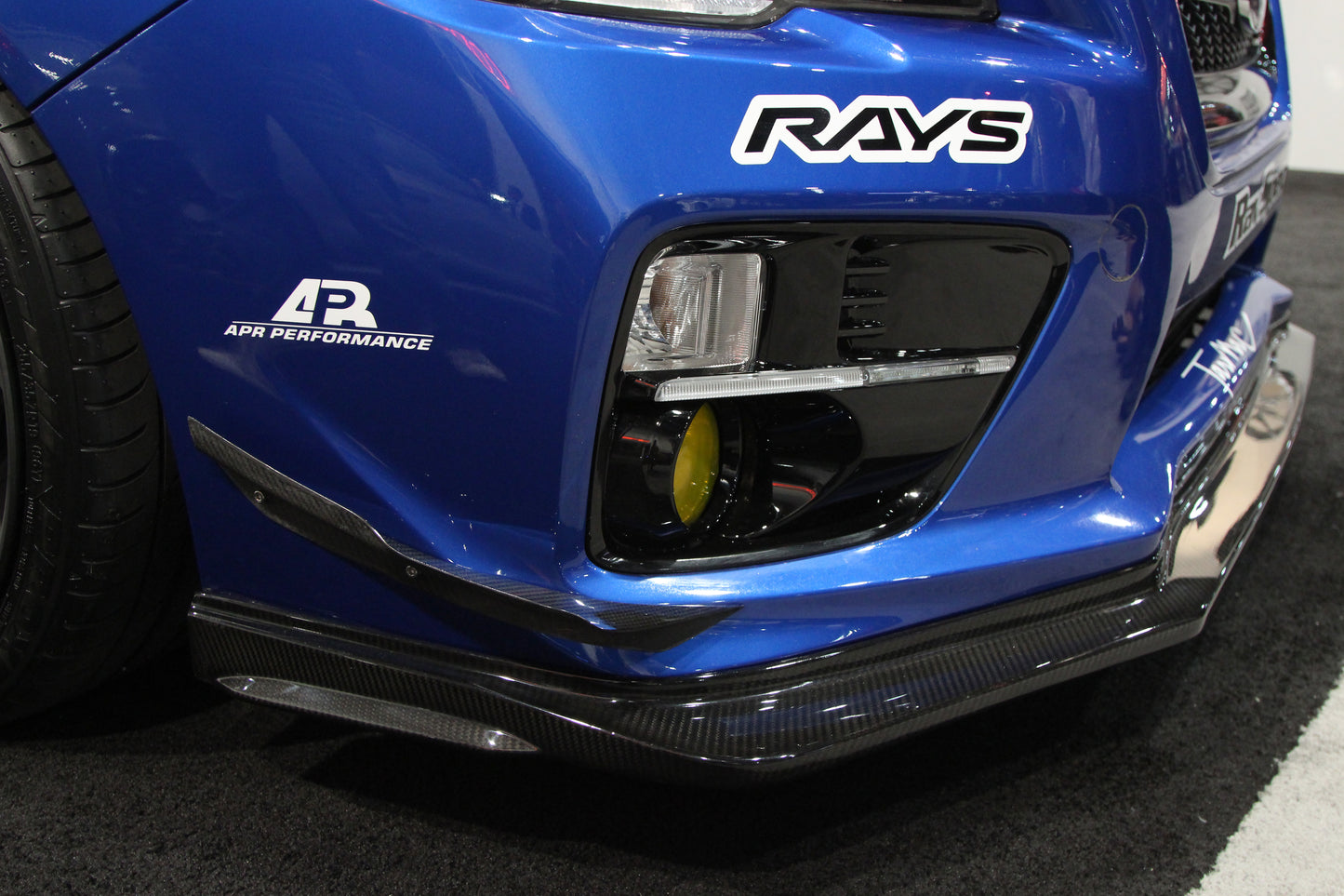 Subaru WRX STI Carbon Fiber Front Bumper Bottom Canards 2015-2017