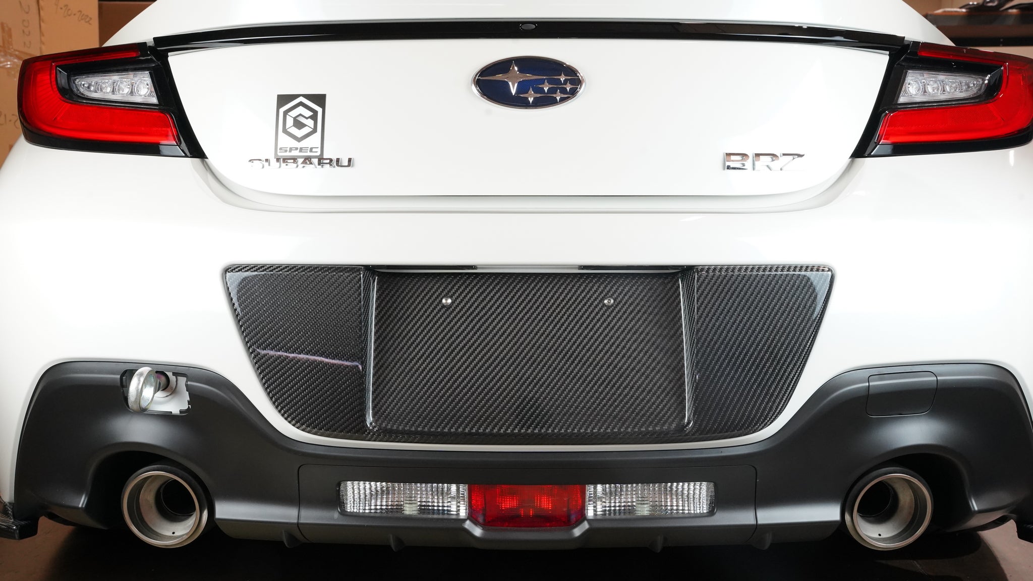 Toyota GR86 Subaru BRZ Carbon Fiber License Plate Frame 2022 2024