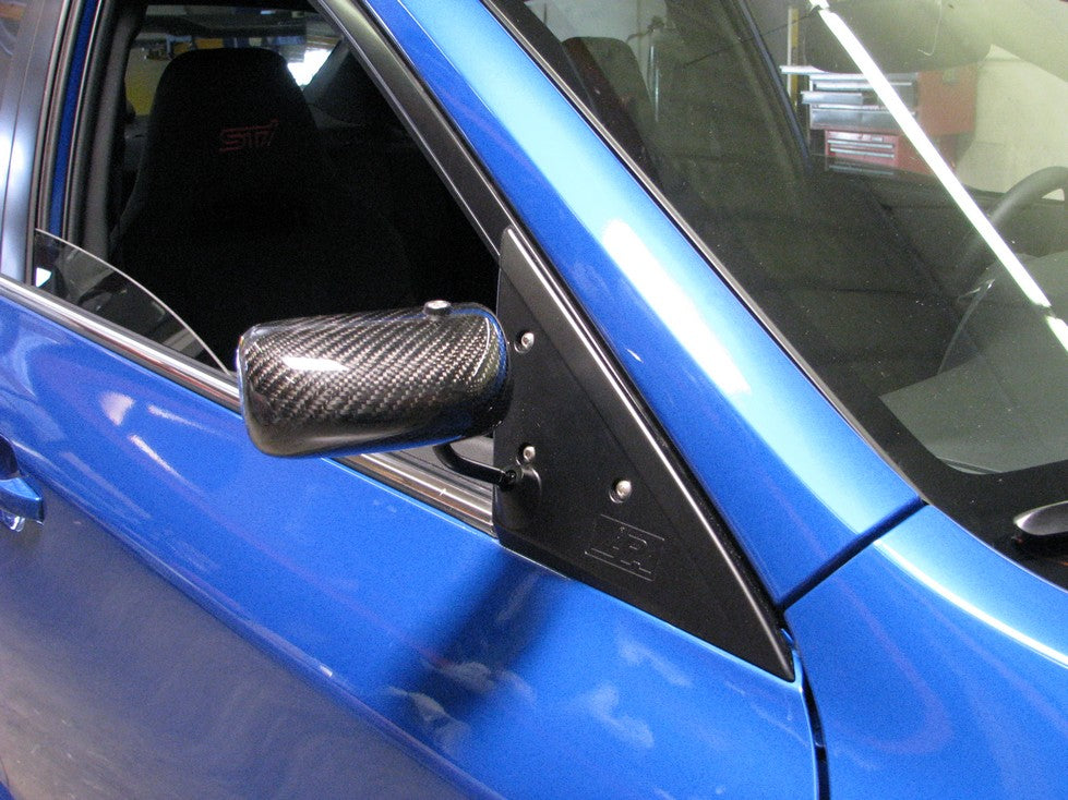 Apr Performance Mirror Carbon Fiber Subaru Impreza WRX/STI Formula GT3 Carbon Fiber Mirror/Bl ...