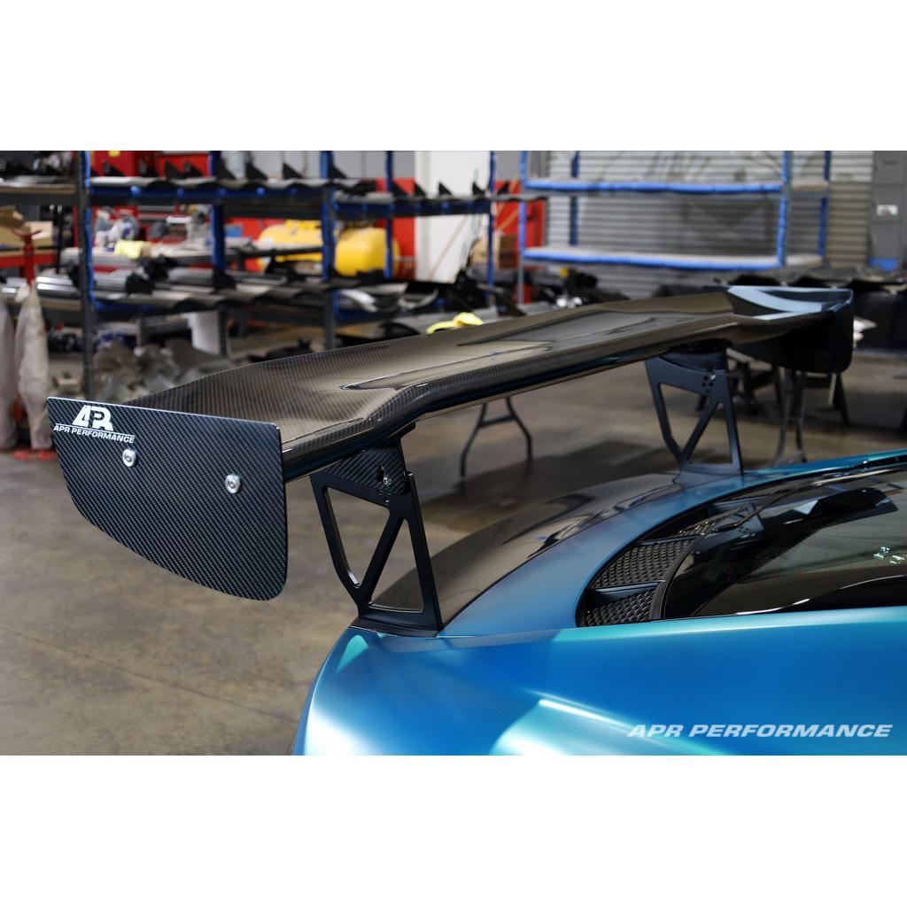 Frame Mount Wing R8 Audi R8 GTC-500 Adjustable Wing, with Carbon Fiber Active Spoiler Pane ...