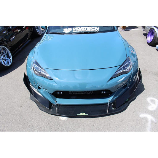 Carbon Fiber Front Wind Splitter-Scion FR-S/ Subaru BRZ RB Version 2 2013-2016